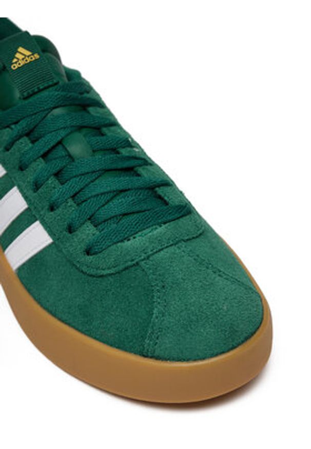 Adidas - adidas Sneakersy VL Court 3.0 JP7538 Zielony. Kolor: zielony. Materiał: skóra, zamsz