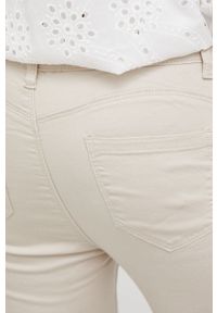 Answear Lab jeansy Push-Up damskie kolor beżowy medium waist. Kolor: beżowy. Styl: wakacyjny #3