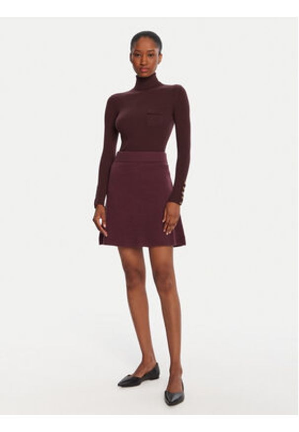 Vero Moda Spódnica mini Saba 10325944 Fioletowy Regular Fit. Kolor: fioletowy. Materiał: syntetyk