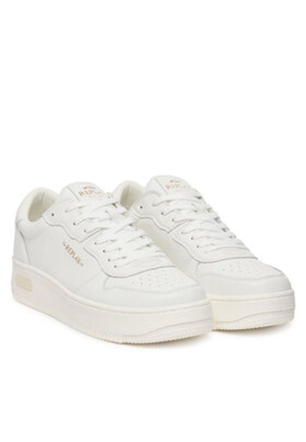 Replay - REPLAY Sneakersy GMZ7P.000.C0001L Biały. Kolor: biały. Materiał: skóra
