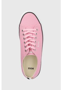 BOSS tenisówki Aiden 50471362.630 damskie kolor różowy. Nosek buta: okrągły. Zapięcie: sznurówki. Kolor: różowy. Szerokość cholewki: normalna #3