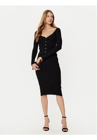 Guess Spódnica midi W5RD15 Z2V62 Czarny Slim Fit. Kolor: czarny. Materiał: syntetyk #5