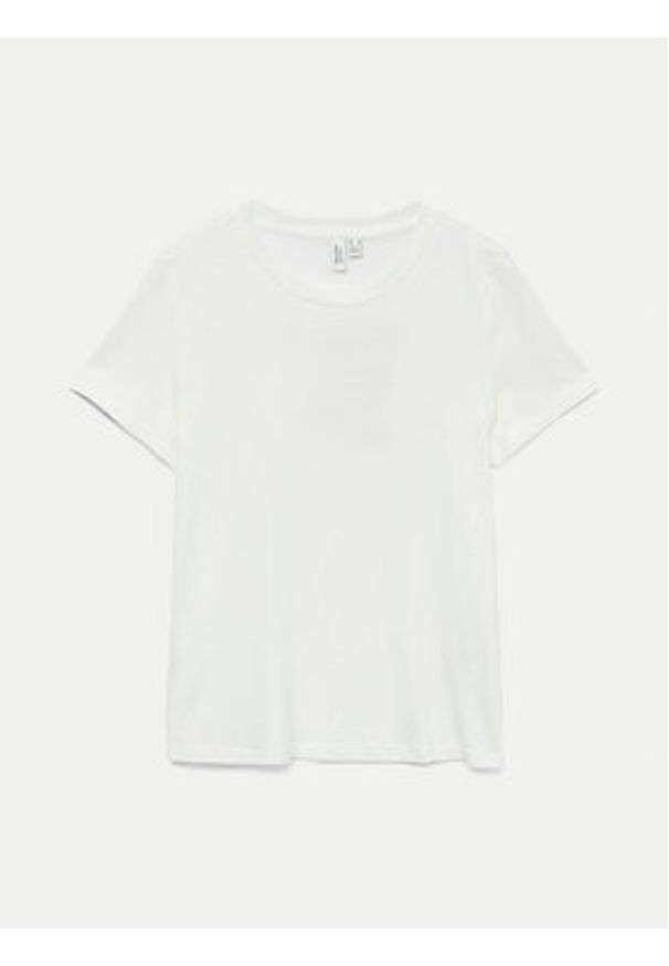 Vero Moda T-Shirt Blair 10325914 Biały Regular Fit. Kolor: biały. Materiał: bawełna