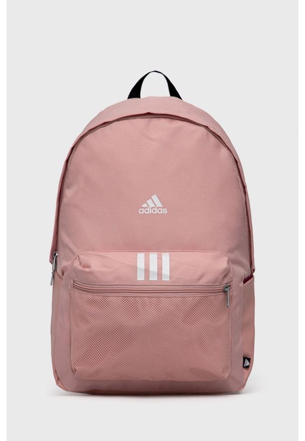 Adidas - adidas Plecak HC7214 damski kolor różowy duży z nadrukiem. Kolor: różowy. Wzór: nadruk