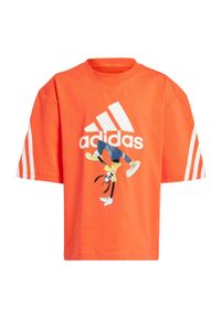 Adidas - Koszulka adidas Disney Mickey Mouse. Kolor: biały, czerwony, wielokolorowy. Wzór: motyw z bajki