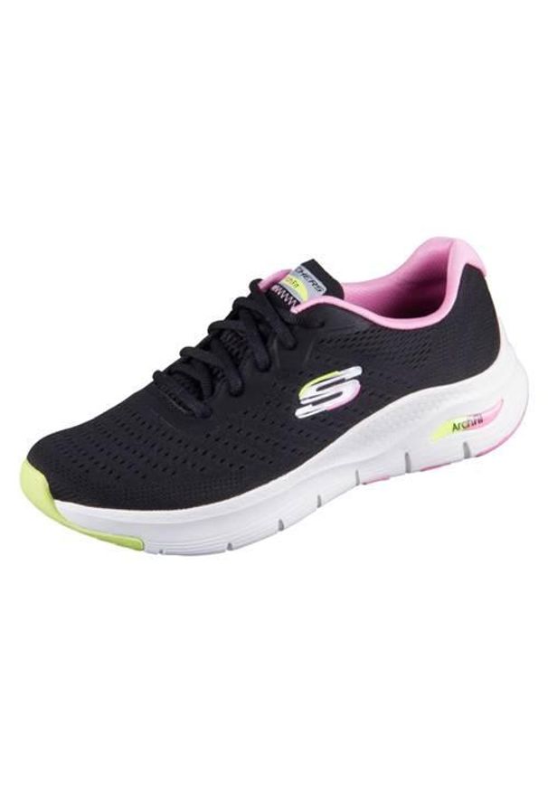 skechers - Buty do chodzenia damskie Skechers Arch Fit Infinity Cool. Zapięcie: sznurówki. Kolor: wielokolorowy, czarny. Materiał: guma, materiał, tkanina, syntetyk. Szerokość cholewki: normalna. Sport: turystyka piesza