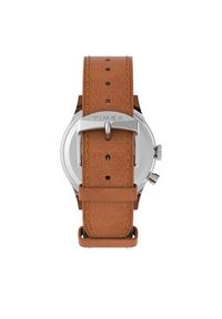Timex Zegarek TW2V74000 Brązowy. Kolor: brązowy. Materiał: skóra #4