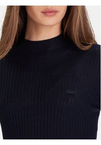 Lacoste Sweter AF4189 Granatowy Slim Fit. Kolor: niebieski. Materiał: wełna #3