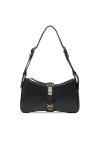 Pinko - PINKO Torebka Arthemis Shoulder Mini AI 24-25 PLTT 103512 A29V Czarny. Kolor: czarny. Materiał: skórzane