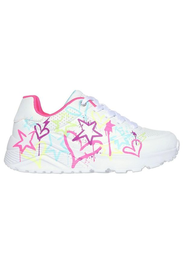 skechers - Chaussures Fille UNO LITE - MY DRIP WMN Blanc Blanc Skechers. Okazja: na co dzień. Kolor: biały