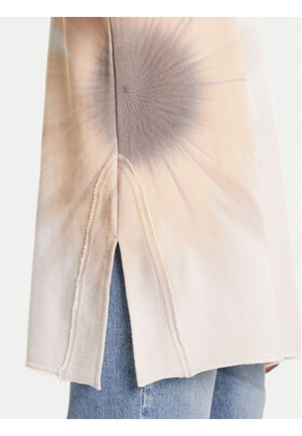 Desigual Bluza Flor 25WWSK10 Écru Loose Fit. Materiał: bawełna