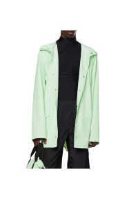 Kurtka Rains 12010-34 - zielona. Typ kołnierza: kaptur. Kolor: zielony. Materiał: poliester, materiał #1