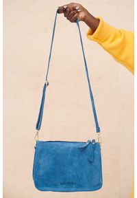 blue shadow - Torebka Lacjum BS Morski. Kolor: morski. Materiał: zamszowe #1