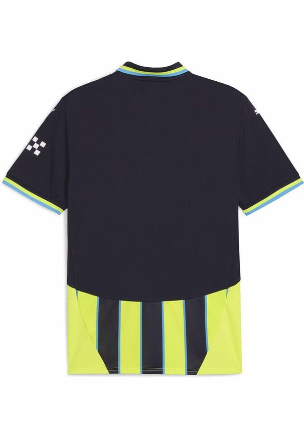 Puma - Męska koszulka wyjazdowa Manchester City 24/25 PUMA New Navy Yellow Glow Blue. Kolor: żółty, wielokolorowy, niebieski