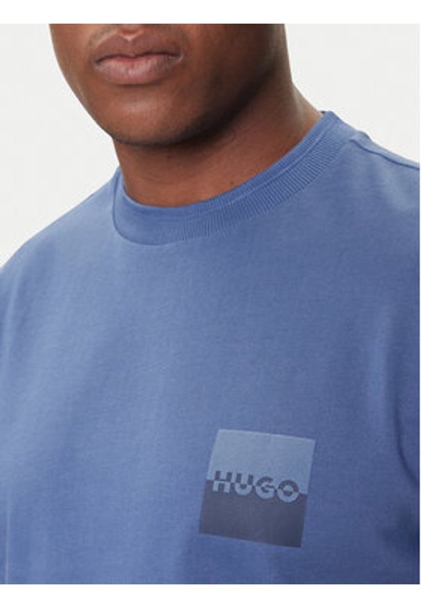 Hugo - HUGO T-Shirt Dusplito 50542816 Niebieski Relaxed Fit. Kolor: niebieski. Materiał: bawełna