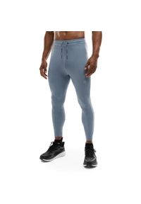 SIROKO - Męskie legginsy do biegania Fitness Siroko Warrior. Kolor: niebieski. Materiał: dzianina. Sport: fitness #1