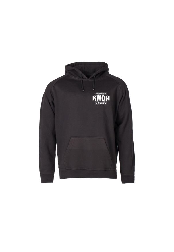 KWON - Bluza z kapturem Kwon Professional Boxing. Typ kołnierza: kaptur. Kolor: czarny. Wzór: nadruk. Sport: fitness