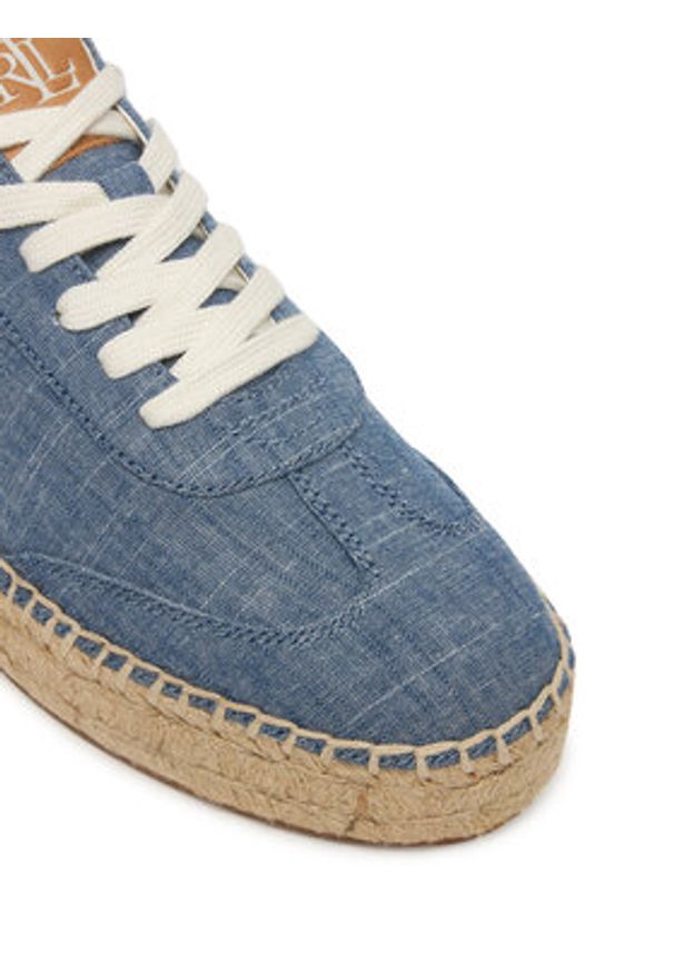 Lauren Ralph Lauren - LAUREN RALPH LAUREN Espadryle 802P10497001 Niebieski. Kolor: niebieski. Materiał: materiał