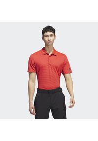 Adidas - Ottoman Stripe Polo Shirt. Typ kołnierza: polo. Kolor: czerwony, niebieski, wielokolorowy. Materiał: materiał #1