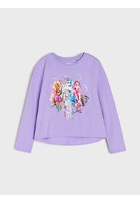 Sinsay - Koszulka z długimi rękawami Monster High - fioletowy. Kolor: fioletowy. Długość rękawa: długi rękaw. Długość: długie