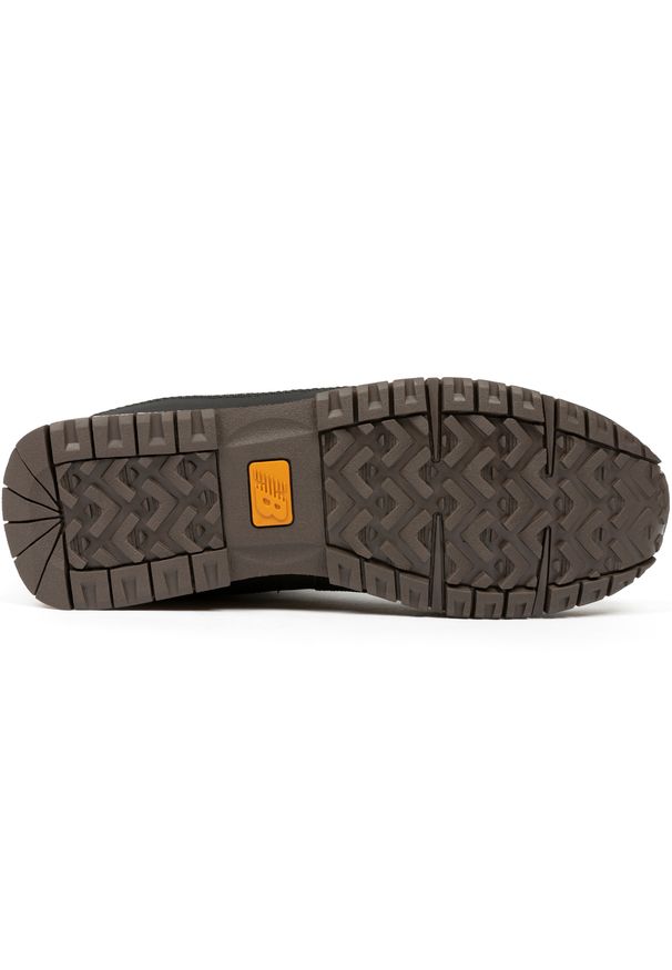 Buty zimowe męskie New Balance H754BY - brązowe. Okazja: na co dzień. Kolor: brązowy. Materiał: skóra. Szerokość cholewki: normalna. Sezon: zima