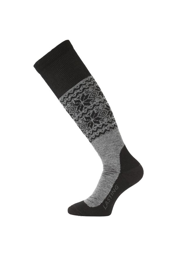 LASTING - Skarpety narciarskie uniseks Lasting SWB 800 Merino 85%. Kolor: wielokolorowy, szary, czarny. Materiał: wełna. Sport: narciarstwo