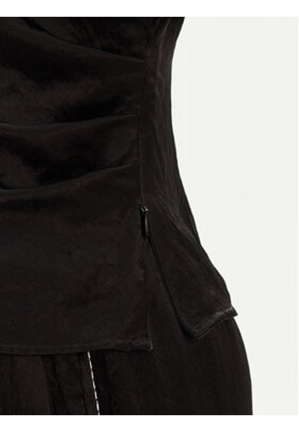 Pinko - PINKO Bluzka 104596 A2BU Czarny Regular Fit. Kolor: czarny. Materiał: syntetyk
