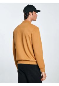 Big-Star - Bluza męska bomber jasnobrązowa Wladorb 803. Okazja: na spacer. Typ kołnierza: kołnierzyk stójkowy. Kolor: brązowy. Materiał: tkanina, materiał, dzianina. Wzór: nadruk. Styl: klasyczny, sportowy #3
