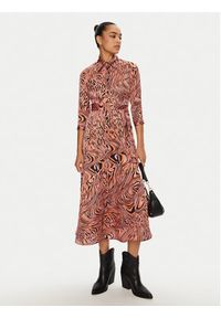 Pinko - PINKO Sukienka koszulowa 102834 A1KD Pomarańczowy Regular Fit. Kolor: pomarańczowy. Materiał: syntetyk. Typ sukienki: koszulowe #3