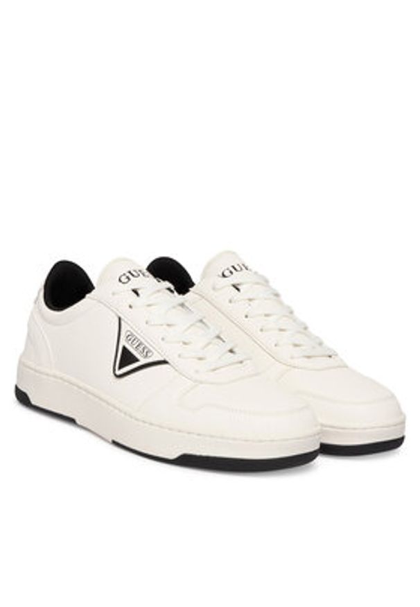 Guess Sneakersy FMPVIN ELE12 Biały. Kolor: biały. Materiał: skóra