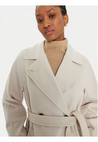 Weekend Max Mara Płaszcz wełniany Resina 2425016092 Écru Regular Fit. Materiał: wełna #6