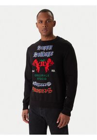 Jack & Jones Sweter Holiday 12287994 Czarny Relaxed Fit. Kolor: czarny. Materiał: bawełna