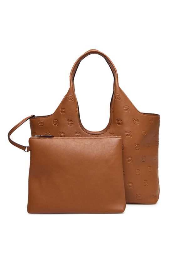 Karl Lagerfeld - KARL LAGERFELD Torebka A3W30302 Brązowy. Kolor: brązowy. Materiał: skórzane