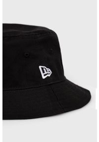 New Era kapelusz bawełniany kolor czarny bawełniany. Kolor: czarny. Materiał: bawełna
