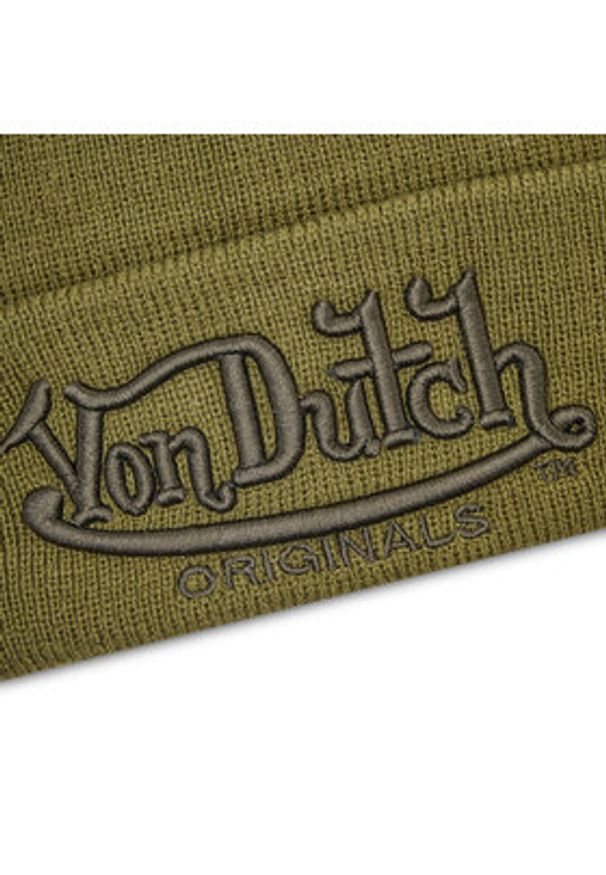 Von Dutch Czapka Flint 7050115 Khaki. Kolor: brązowy. Materiał: poliakryl, materiał