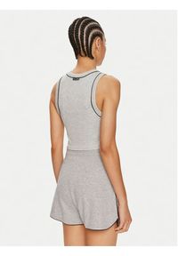 TOMMY HILFIGER - Tommy Hilfiger Top UW0UW05232 Szary Slim Fit. Kolor: szary. Materiał: bawełna
