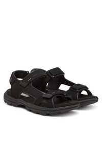 skechers - Skechers Sandały Garver-Louden 64487/BLK Czarny. Kolor: czarny. Materiał: skóra #6