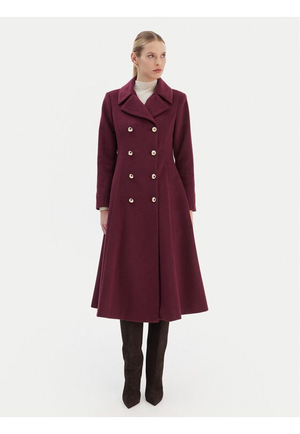 Rinascimento Płaszcz przejściowy CFC0126730003 Bordowy Regular Fit. Kolor: czerwony. Materiał: syntetyk