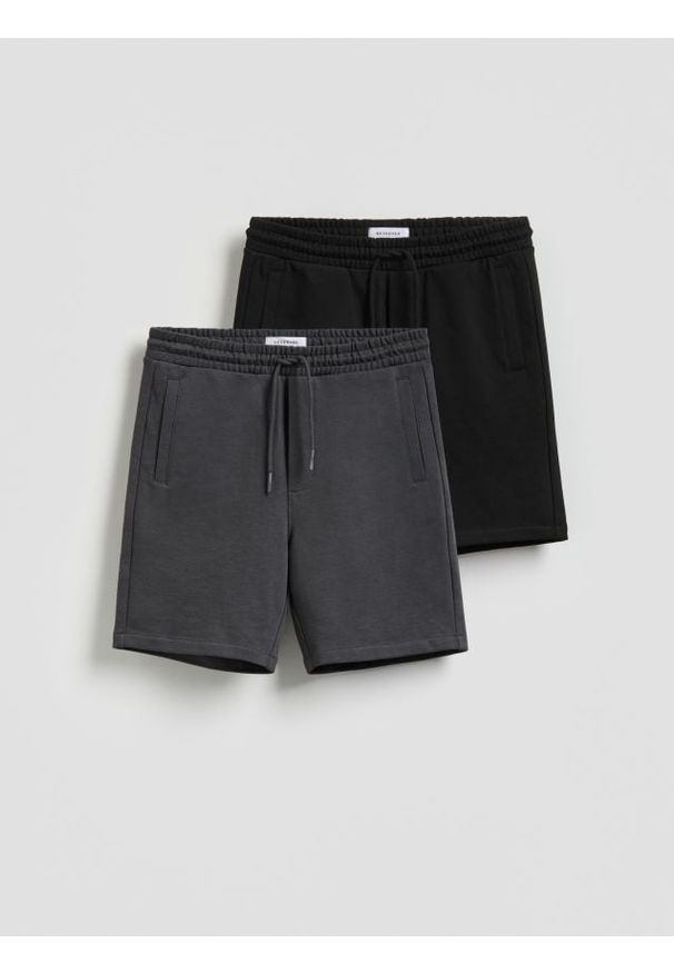 Reserved - Szorty regular 2 pack - wielobarwny. Materiał: bawełna, dzianina