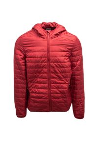 Kurtka męskie Diadora Chromia. Kolor: czerwony. Materiał: poliester, materiał, puch. Sport: turystyka piesza #1