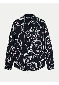 Desigual Koszula Faces 24WWCW34 Czarny Regular Fit. Kolor: czarny. Materiał: bawełna #5