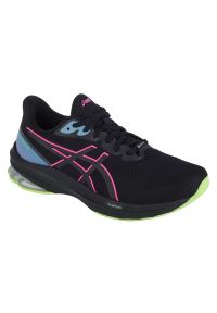 Buty Asics GT-1000 12 Gtx W 1012B508-001 czarne. Kolor: czarny. Materiał: materiał, syntetyk. Szerokość cholewki: normalna