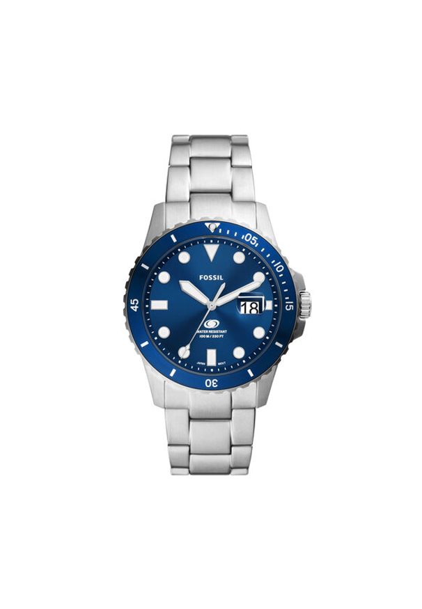 Fossil Zegarek Blue FS6029 Srebrny. Kolor: srebrny