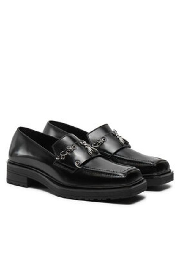 Patrizia Pepe Loafersy 2Z0014/L084-K103 Czarny. Kolor: czarny. Materiał: skóra