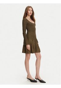 STAUD Sukienka dzianinowa Raquel R25R2116LX Zielony Slim Fit. Kolor: zielony. Materiał: syntetyk #3