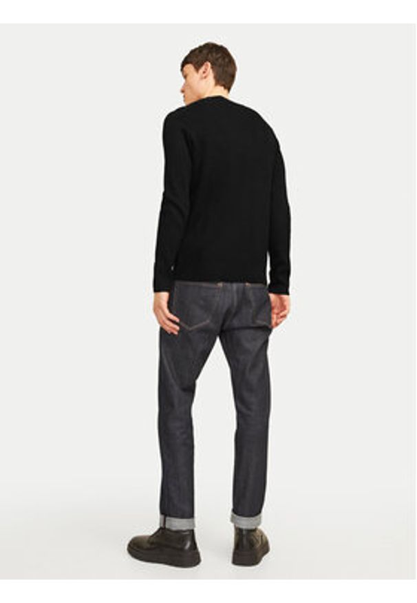 Jack & Jones Sweter Perfect 12257771 Czarny Regular Fit. Kolor: czarny. Materiał: bawełna