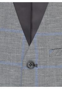 Pako Lorente - PAKO LORENTE – Męska szara kamizelka w kratę. Kolor: szary #3