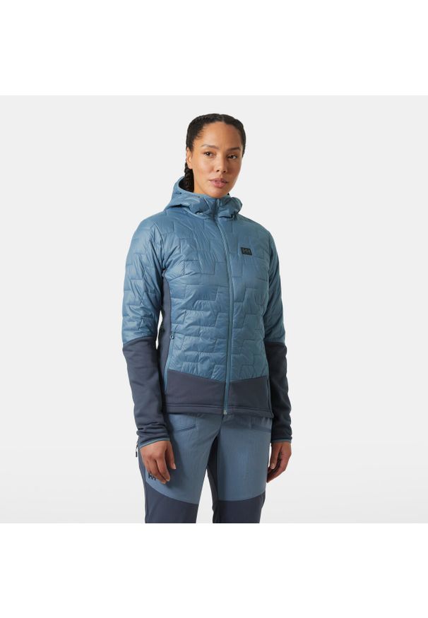 Hybridowa kurtka narciarska damska Helly Hansen Lifaloft. Kolor: niebieski. Sezon: zima. Sport: narciarstwo