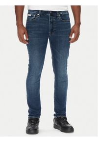 Calvin Klein Jeans Jeansy LV04RB720G Granatowy Skinny Fit. Kolor: niebieski