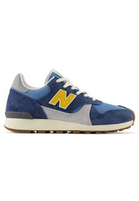 Buty unisex New Balance U475HA – niebieskie. Okazja: na co dzień. Kolor: niebieski. Materiał: zamsz, materiał. Szerokość cholewki: normalna